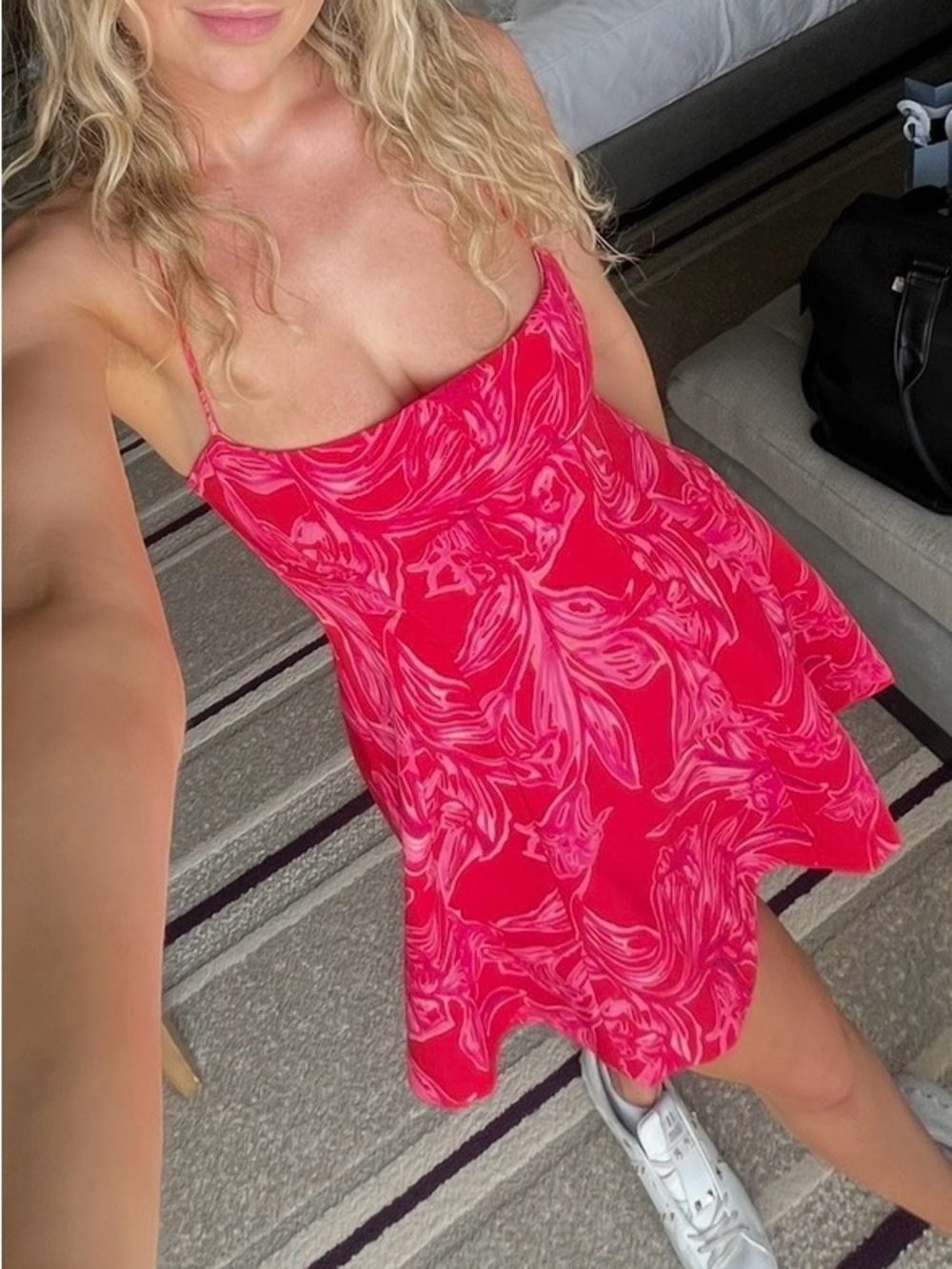 Zara Floral Pink Mini Dress